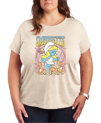 Hybrid Apparel Plus The Smurfette Graphic T-Shirt