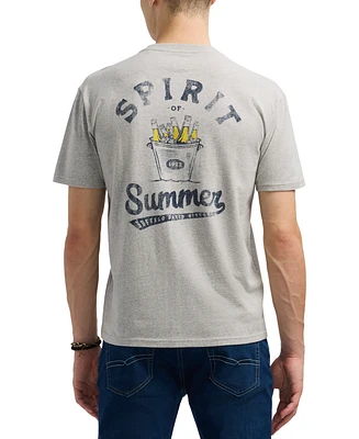 Men's Thirstk Short Sleeve Crewneck Spirit of Summer Graphic T-Shirt