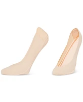 Hue Women's 2-Pk. Heelbliss Cushioned-Back Liner Socks U24376