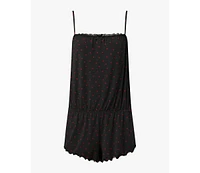 WeWoreWhat Women's Lace Panel Romper