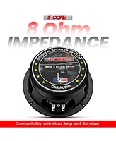 5 Core 6.5 inch Car Speakers & Tweeters Combo/ 2 Mid Range Speakers| 4Ohm, 2 Premium Tweeters - MR6.5-4oHMX2Pcs+Tw-BULLET180X2Pcs