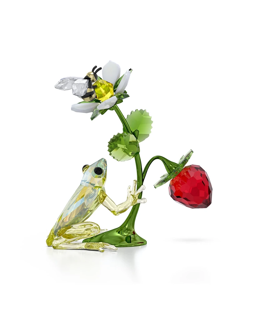 Swarovski Idyllia Frog, Bee and Strawberry Figurine