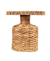 Creative Co-op 18.2" Water Hyacinth Hand-Woven Round Table