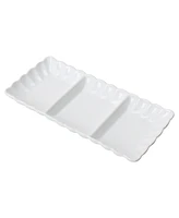 Bia Cordon Bleu Petal Divided Serving Dishes, Set of 2