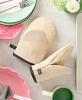 kate Spade new york Flower Soft Silicone Mini Mitt Set, 5.5" x 8"