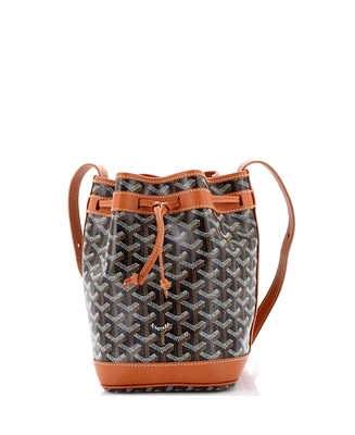 Pre-Owned Goyard Pm Petit Flot Bucket Bag Coated Canvas