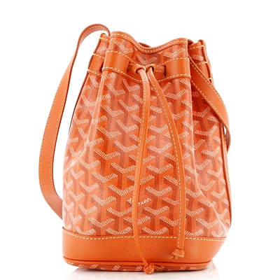 Pre-Owned Goyard Pm Petit Flot Bucket Bag Coated Canvas