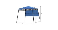 7 x Feet Pop-up Canopy Tent with Carry Bag and 4 Stakes