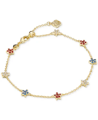 Kendra Scott Crystal Multi Star Sierra Link Chain Bracelet