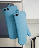 KitchenAid Gourmet Series Gridlines Oven Mitts Set, Pack of 2