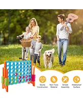 3.5 Feet Tall Jumbo 4-to-Score Giant Game Set with 42 Jumbo Rings