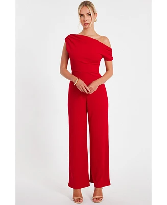 Quiz Women's Scuba Crepe Cap Sleeve Jumpsuit