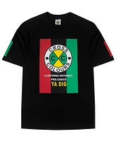 Cross Colours Men's Flag Logo T-Shirt