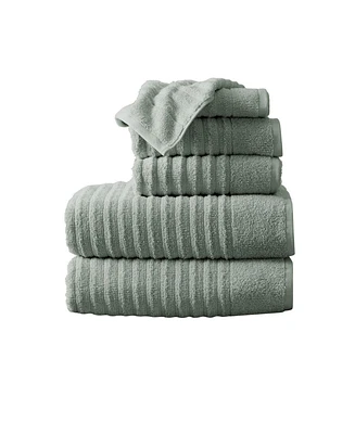 Linery & Co. Luxury 100% Combed Cotton 6-Piece Bath Towel Set