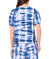 Sam & Jess Women's Tie-Dyed Tie-Front Top