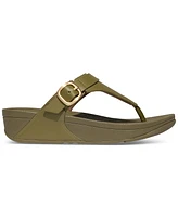 FitFlop Women's Lulu Adjustable Leather Toe-Post Sandals