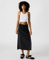 Steve Madden Women's Danielle Drawstring-Waist Maxi Skirt