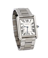 Pre-Owned Cartier Tank Solo Quartz Watch in Stainless Steel 27mm