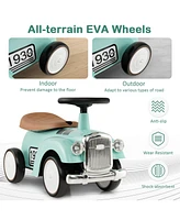 Kids Sit to Stand Vehicle with Working Steering Wheel and Under Seat Storage