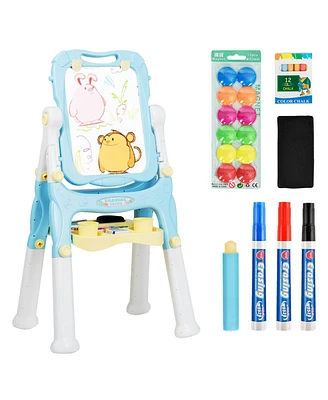 Kids Height Adjustable Double Side Magnetic Art Easel