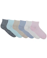 Gold Toe Women's 6-Pk. Simple Ribbed Quarter Socks GTDL0155R06
