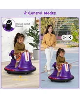 12V Kids Ride On Bumper Car with Remote Control Lights and Music