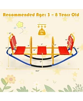 Outdoor Kids Seesaw Swivel Teeter for 3 to 8 Years Old