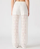 Steve Madden Women's Venetia Lace Wide Leg Pants