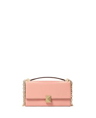 Kate Spade New York Women's Deco Pebbled Mini Flap Chain Crossbody Bag