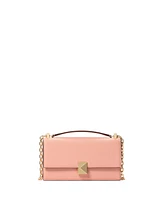 Kate Spade New York Women's Deco Pebbled Mini Flap Chain Crossbody Bag