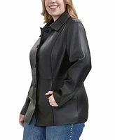 Bgsd Plus Dana Leather Car Coat