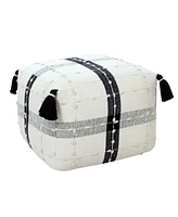 Cotton Ottoman Footrest for Living Room Comfort and Stylish Seating