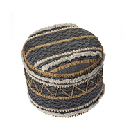 Cotton Ottoman Footrest for Living Room Seating and Cozy Home Decor
