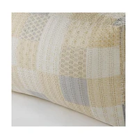 48" Cream 100% Cotton Ottoman