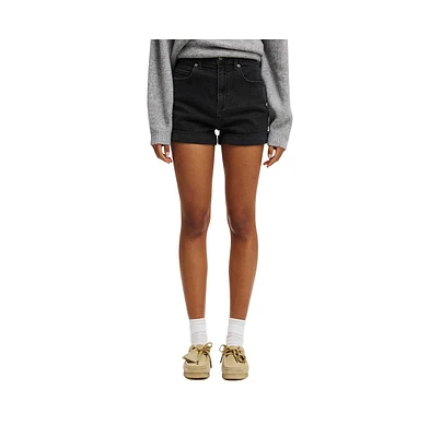 Cotton On Women's High Rise Micro Denim Short