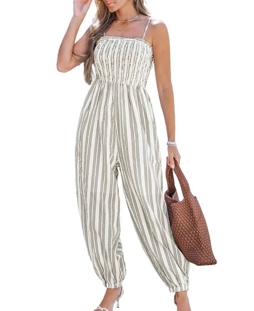 Cupshe Women's Breezy Striped Jumpsuit