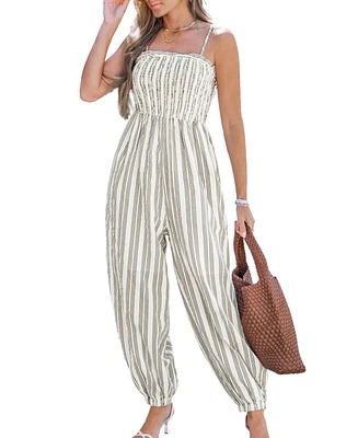Cupshe Women's Breezy Striped Jumpsuit