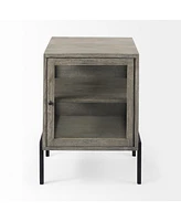 Solid Wood Square End Table for Living Room or Bedroom