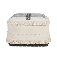 18" 100% Cotton Ottoman