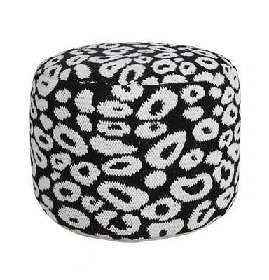 Cotton Blend Ottoman for Living Room Footrest and Comfortable Seating