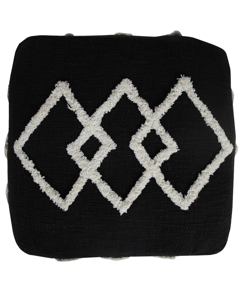Modern Cotton Ottoman for Home Furniture and Lounge Spaces