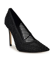 Nine West Women's Fresh Rhinestone Mesh Stiletto Pumps