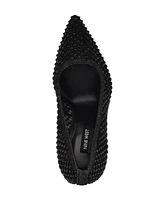 Nine West Women's Fresh Rhinestone Mesh Stiletto Pumps