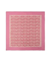 Coach Textured Signature Print Silk Square Scarf