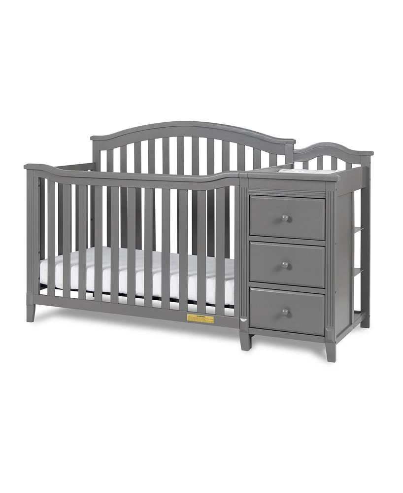 Closeout! Afg Baby Furniture 46" Wooden Kali Ii 4 in 1 Convertible Crib and Changer