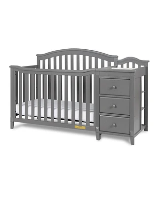Closeout! Afg Baby Furniture 46" Wooden Kali Ii 4 in 1 Convertible Crib and Changer