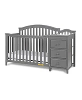 Closeout! Afg Baby Furniture 46" Wooden Kali Ii 4 in 1 Convertible Crib and Changer