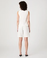French Connection Women's Birdie Button-Front Vest Top