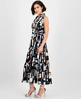 Tahari Asl Women's Printed Shirtdress