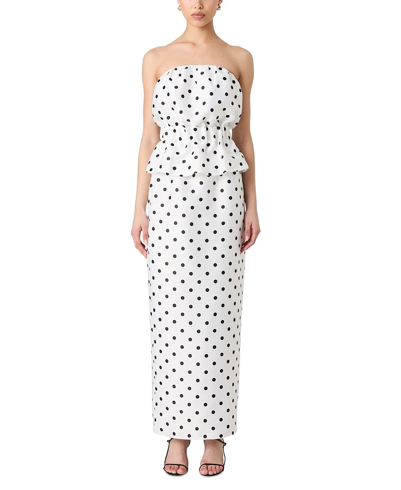 French Connection Women's Polka Dot Maxi Skirt